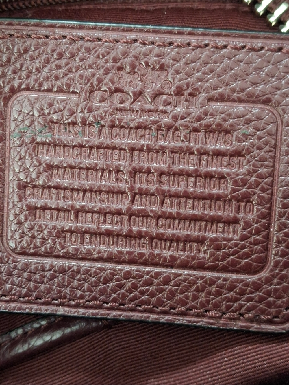 Coach Harley East West Hobo Bag 38250 Oxblood EUC - Picture 7 of 7